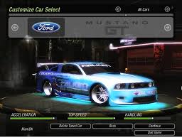 Enter the following codes at the main menu (not all work in career mode): Need For Speed Underground 2 Cars By Ford Nfscars