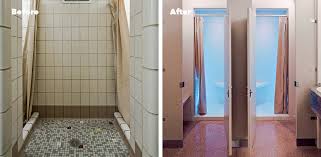 solid surface showers vs tile get the