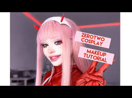 zerotwo anime cosplay makeup tutorial