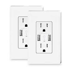 Topeler 2pack Usb Wall 4 8a