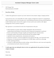 istant manager cover letter