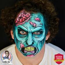 zombie face paint guide for halloween