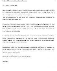 Letter Of Recommendation For Teacher And How To Write A Good