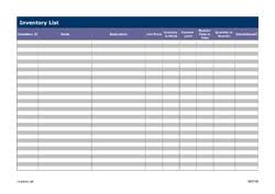 Inventory List Template Free Printable Sample 8ws