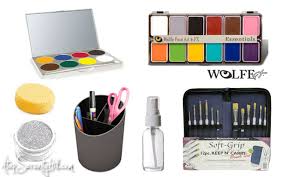 a basic list of face painting supplies