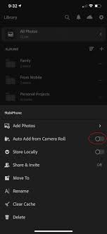 auto add in lightroom for mobile