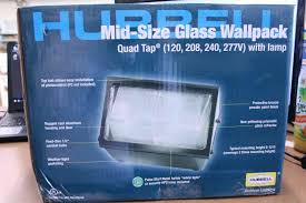 hubbell mid size glass wallpack outdoor