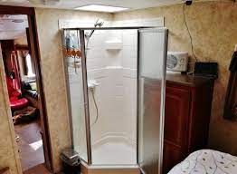 Rv shower glass panel replacement. Rv Shower Stall Repairs New Door Sweeps And Reseal