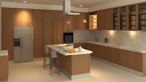 3d full parametric modern kitchen revit