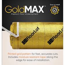 floorlot goldmax 200 sq ft 3 58 ft x 56 ft x 3 mm premium underlayment for laminate hardwood and engineered floors