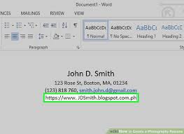 How To Create A Photography Resume With Pictures Wikihow