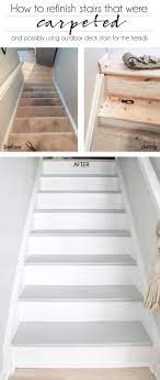to refinish stairs that were carpeted