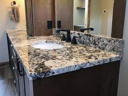 I want to install a countertop in my bathroom too but as i understood it needs to be sealed. Alaska White Granite Master Bath Vanity Granite Countertops Stone Countertops Kitchen Marble Bathroom Vanity