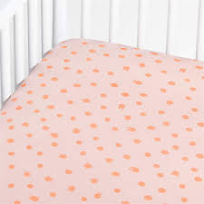 Pink Animal Dot Baby Crib Fitted Sheet