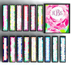 Set Of Binder Covers Lilly Inspired Personalized Inserts And Spines