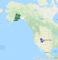 Alaska is the northernmost and westernmost state in the united states and has the most easterly longitude in the united states because the aleutian islands extend into the eastern hemisphere. Alaska Google My Maps