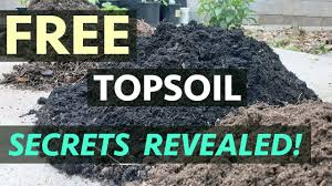 find free topsoil for garden secrets
