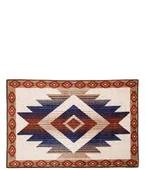 striking southwestern inspired bath rug