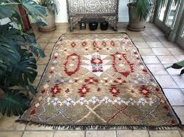 midcentury moroccan berber rug green
