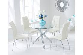 Odessa 100cm Glass Round Dining Table