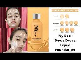 ny bae dewy drops liquid foundation