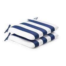 20 In X 19 In X 3 5 In Navy Cabana Square Outdoor Seat Cushion 2 Pack