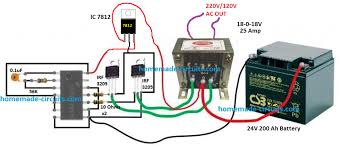 Battery level indicator & inverter circuit. 500 Watt Inverter Circuit With Battery Charger Homemade Circuit Projects