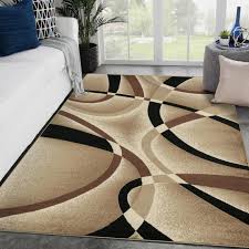 luxe weavers beige modern abstract area