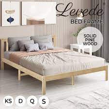 Levede Wooden Bed Frame Queen Double