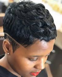 low cut style for relaxed hair