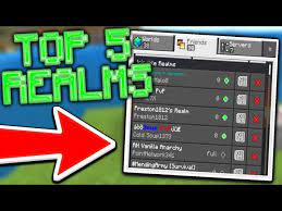 top 5 realms for mcpe 1 18 realm