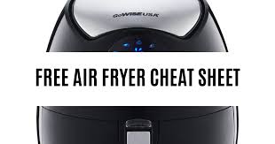 Printable Cheat Sheet For Air Fryer Oven