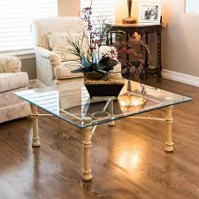 Clear Rectangle Glass Table Top