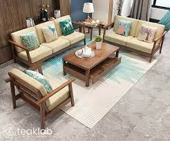 clic teak wooden sofa set