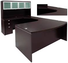 No more wobbles, say goodbye to small annoyances. Mocha Conference U Shaped Workstation W Hutch Curved Bridge