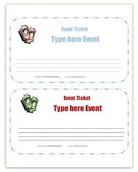 Event Ticket Template Word An Image Part Of Banquet Spaghetti Dinner