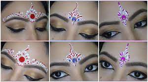 3 easy bindi designs for bengali bridal