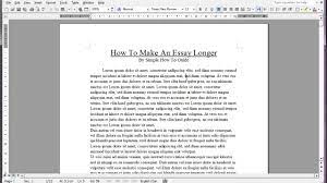 Look back at your prompt/rubric/etc. How To Make An Essay Longer With These Easy Tips And Tricks Without Adjusting Margins Youtube