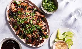 honey soy braised pork with lime and