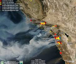 Nasa/ flickrsmoke from california's wildfires seen from the international space. California Fires Satellite Photos Fire Data In Google Earth Google Earth Blog