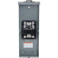 Typical square d panels have both bus bars tied together. Square D Qo 200 Amp 2 Pole Outdoor Circuit Breaker Enclosure With Qom2200vh Breaker Qom2e2200nrb The Home Depot