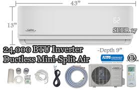 covac 24 000 btu ductless mini split