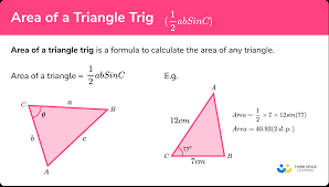Area Of A Triangle Trig Gcse Maths