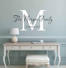 Personalized Wall Decal Family Name And