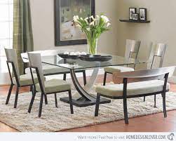 square glass dining room table