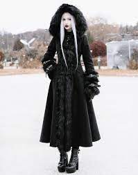 Gothic Outfits Long Hooded Coat