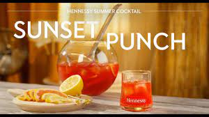 summer party hennessy sunset punch