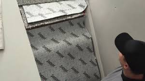 how to install carpet padding on stairs