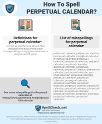 How To Spell Perpetual Calendar And How To Misspell It Too