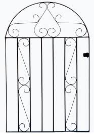 clifton arched wrought iron style metal